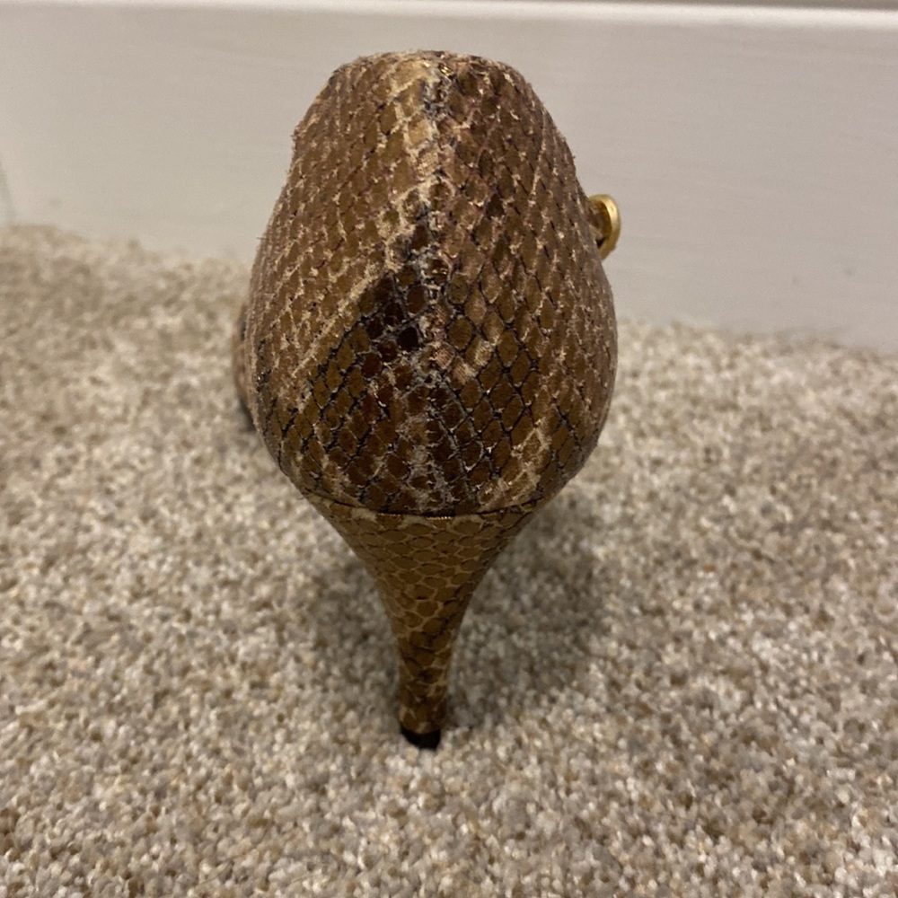 Gianni bini shimmer snakeskin sandals. Size 6.5 - Picture 5 of 10